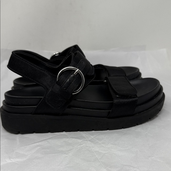 Zara Chunky Platform Sandals Black Y2K Goth Alt Grunge dark academia edge punk - Picture 3 of 7